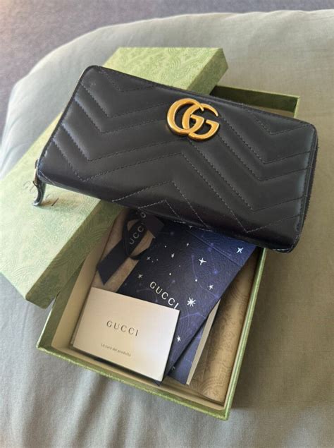 gucci marmont wallet replica|gucci marmont zip around wallet.